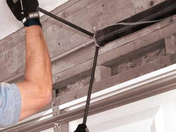 Garage door torsion spring replacement